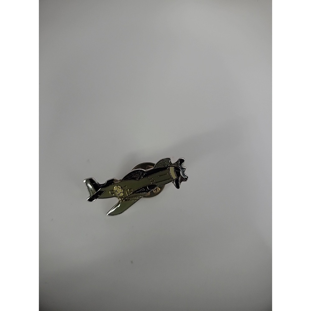 Vintage WW2 P-51 Mustang Fighter Plane Pin Jewelry